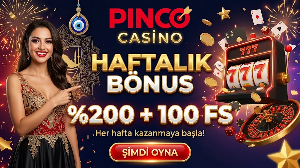 Pinco casino haftalık bonus ve promosyon teklifleri